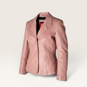 PINK LEATHER JACKET