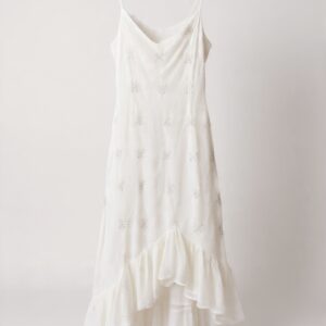 VESTIDO BLANCO asimétrico
