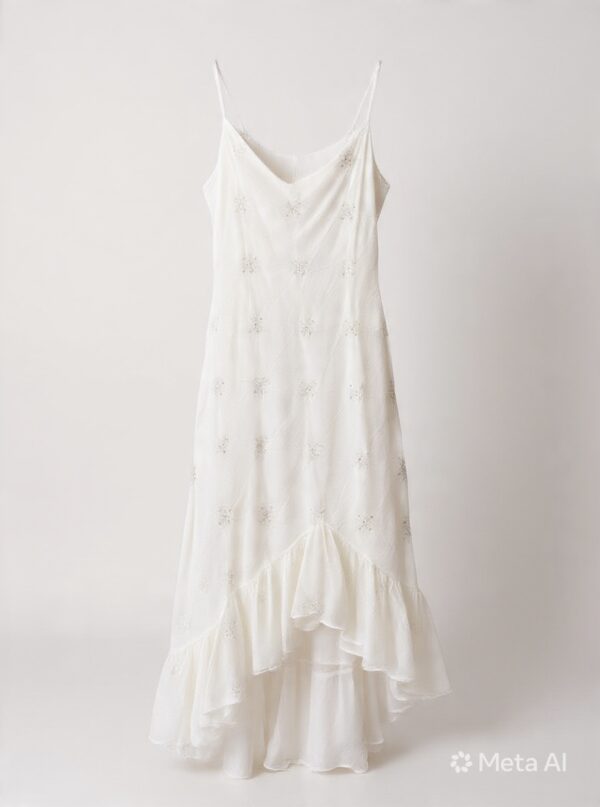 VESTIDO BLANCO asimétrico