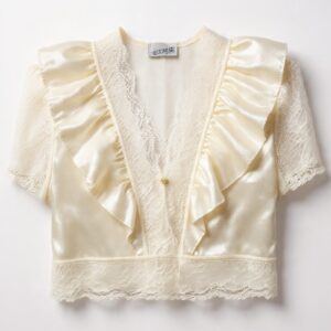 BLUSA VINTAGE COLOR HUESO