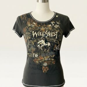 TOP VAQUERO CON PRINT