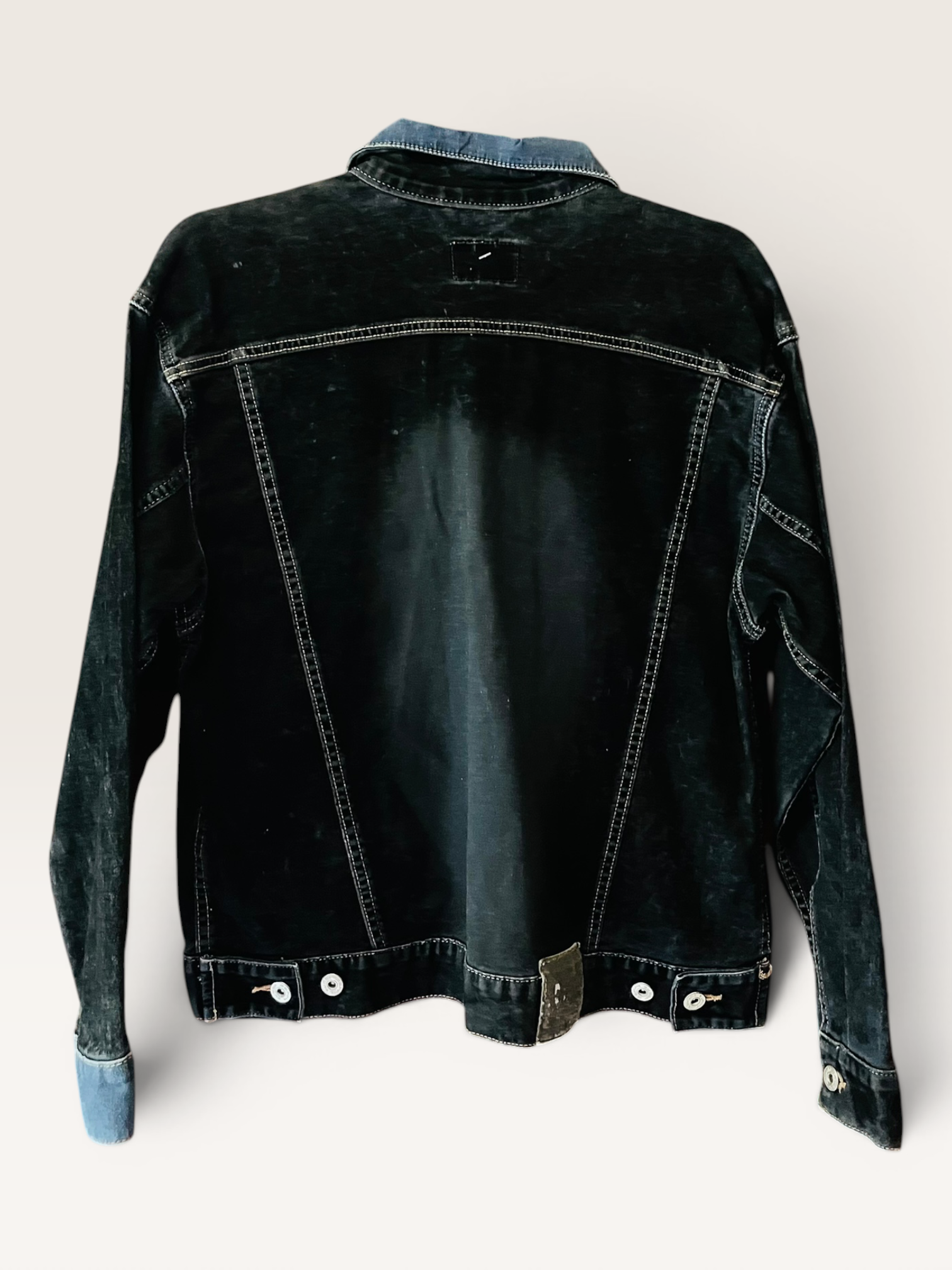 JACKET MEZCLILLA Y DEGRADADO EN TERCIOPELO - Image 2