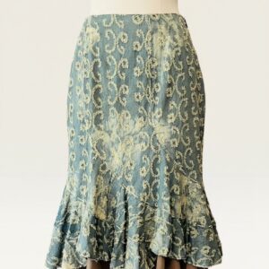 FALDA DENIM DESGASTADA