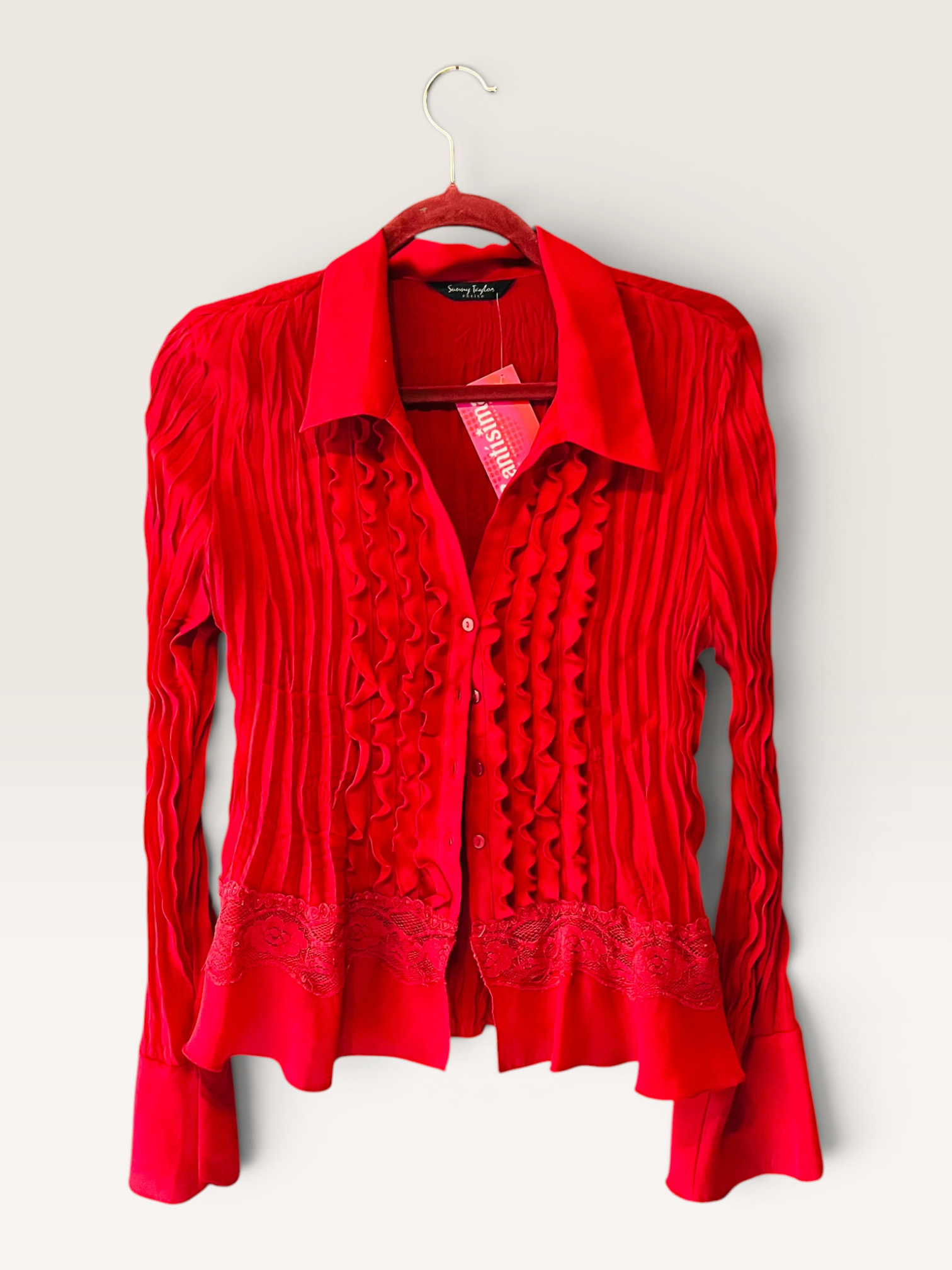 BLUSA CORRUGADA ROJA - Image 2
