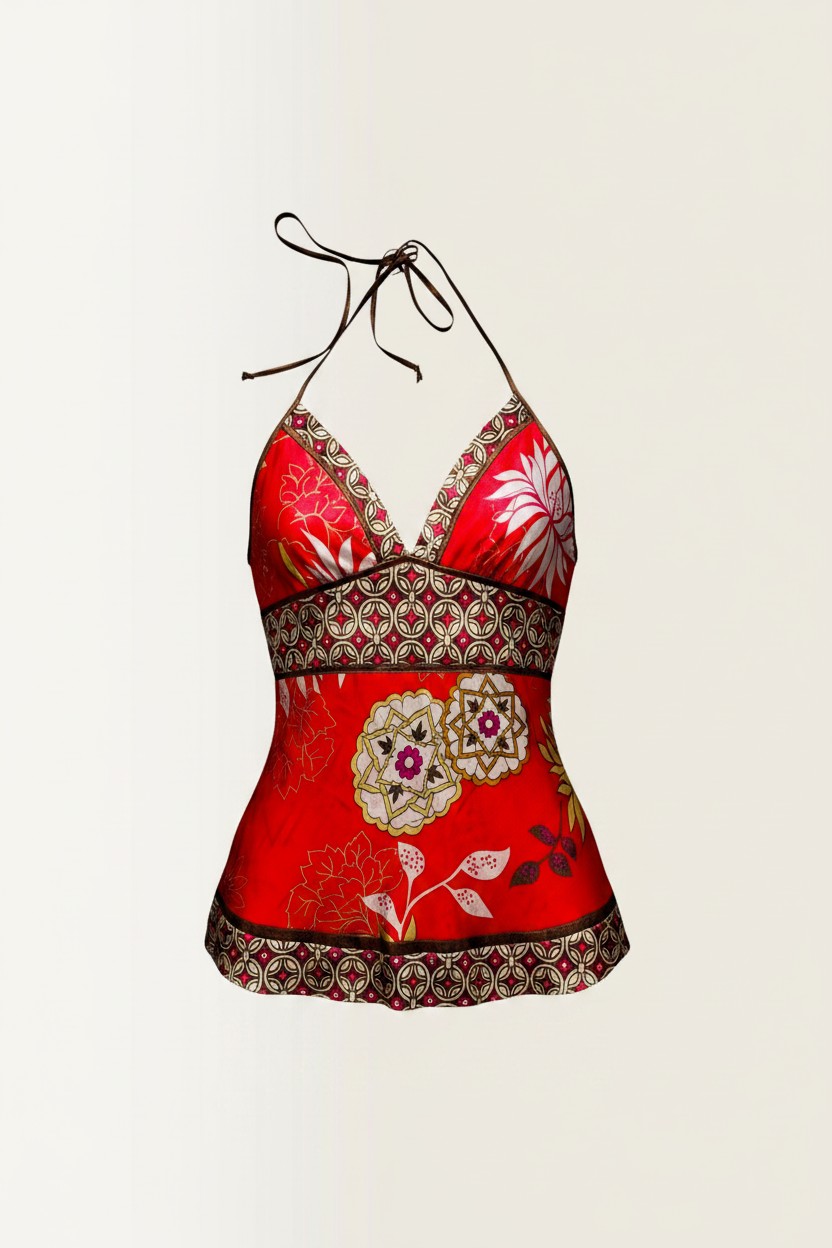 TOP ROJO HALTER