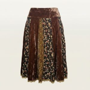 FALDA BOHO TERCIOPELO